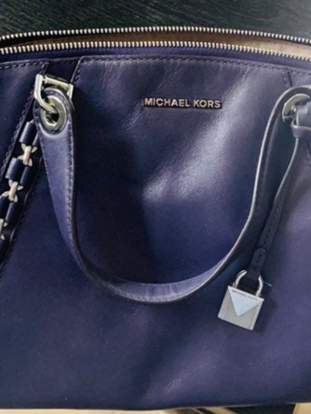 Purple Michael Kors Leather Purse